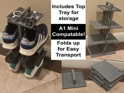 Fold Up Shoe Rack