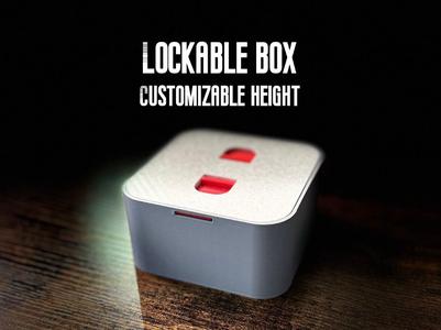 Customizable container / box with lock