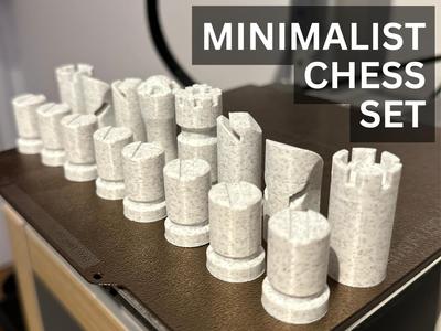 Clean Minimalist Chess Set