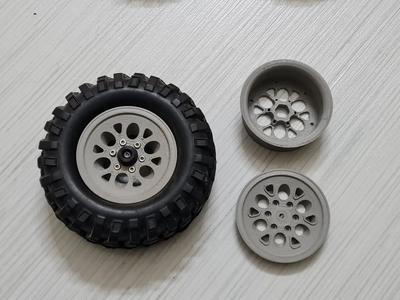 3D Sets cars rims with lock ring   