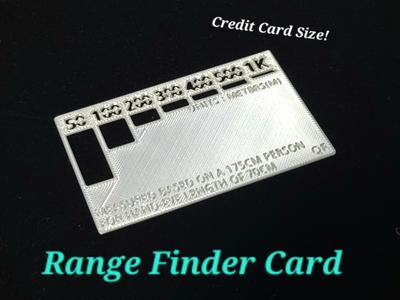 Range Finder Card V2 (Credit Card Sized) 50-1000m