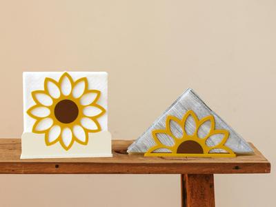 Sunflower - napkin holder - two versions