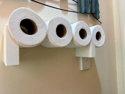 POOP Toilet Roll Holder Shelf