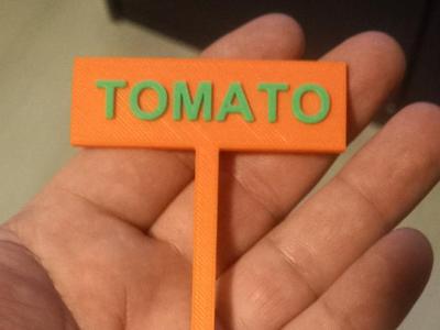 Greenhouse sign TOMATO