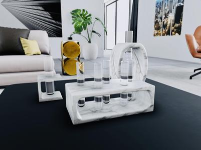 LUXURY MARBLE FLOWERS VASES
