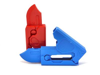 Print in place gravity knife V1