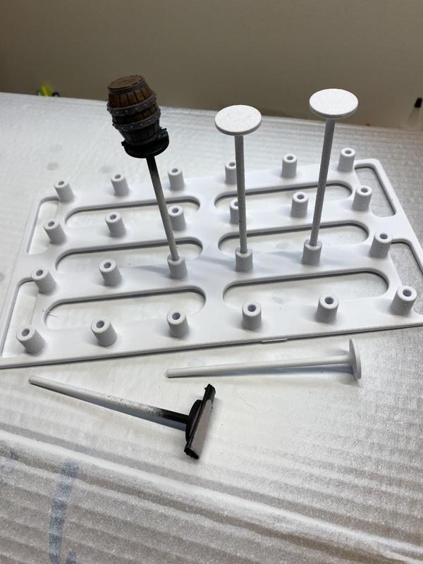 Painting Sticks and Rack for Miniatures