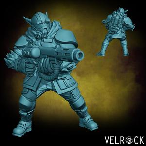 Catian Shock Trooper with Beam Gun 1 (PRESUPPORTED)