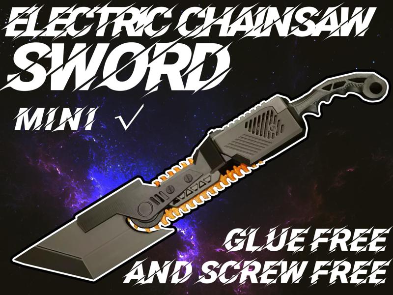 Chainsaw Sword（No screws or glue are needed.）