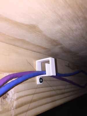 wire management bracket - small, simple, fast - model railroad