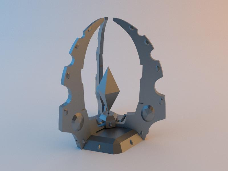 Eldar Warp Generator with hexagonal base