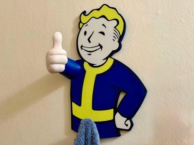 Fallout Vault Boy Wall Hook - Single and Double