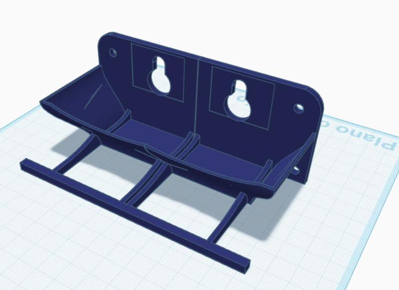Double support hole, bird feeder