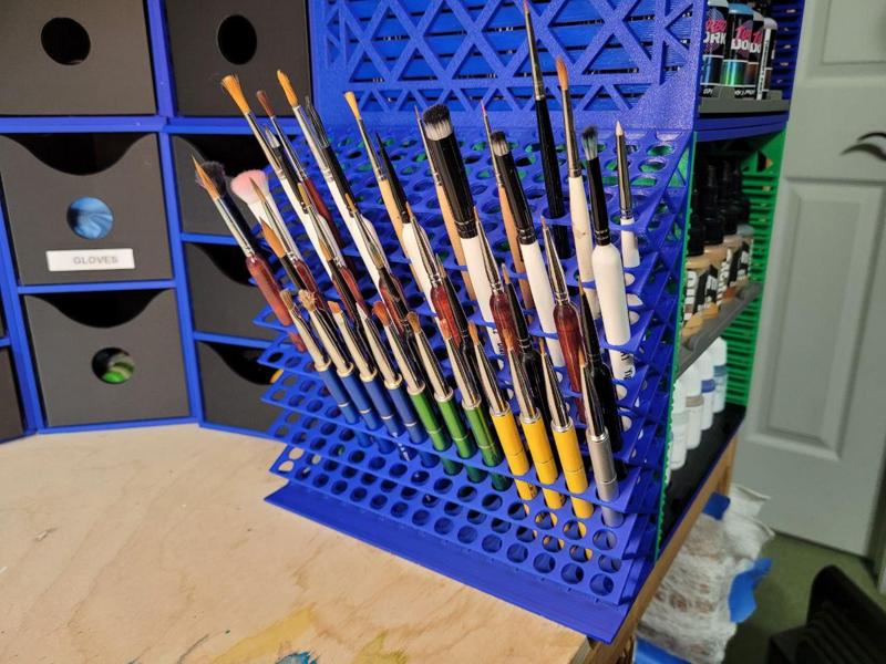 Angled Brush Holder