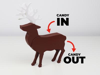 Reindeer Candy Dispenser