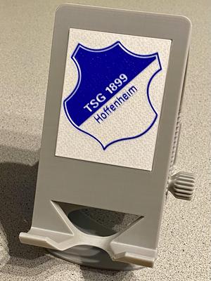 Multi-color Cover Plate for revised Phone Holder (here: TSG Hoffenheim)