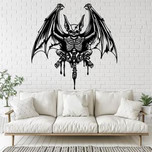 Horror Zombie Bat Wall Art STL File for 3D Printing and Laser Cutting