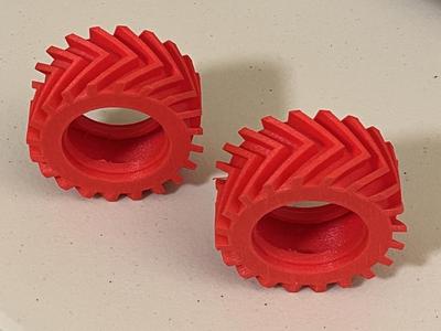 RC10 Team Car Rear "V" Tires 1.9"