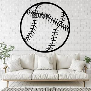 Baseball 2D Wall Art/Window Art - Digital STL & SVG Files for 3D Printing and Laser Cutting