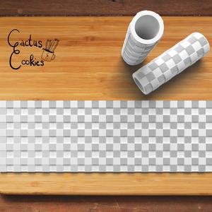 Gingham pattern textured roller 0882_5