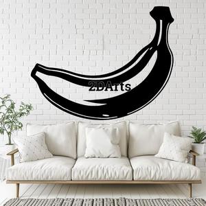 Banana 2D Wall Art/Window Art - Digital STL & SVG Files for 3D Printing and Laser Cutting