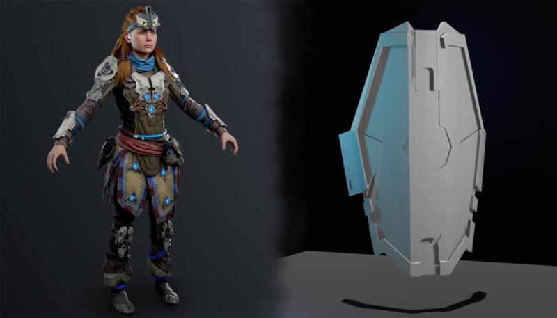 Forearm armor piece-Shield weaver armor from Horizon Zero Dawn and Horizon forbidden west  worn by Aloy