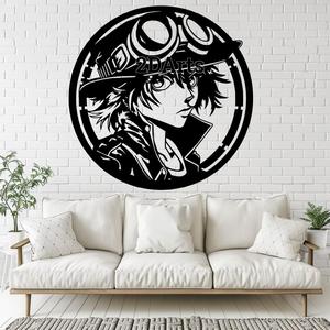 Anime Steampunk Character 2D Wall Art/Window Art - Digital STL & SVG Files for 3D Printing and Laser