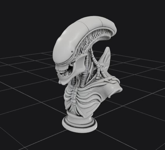 Xenomorph Bust.glb