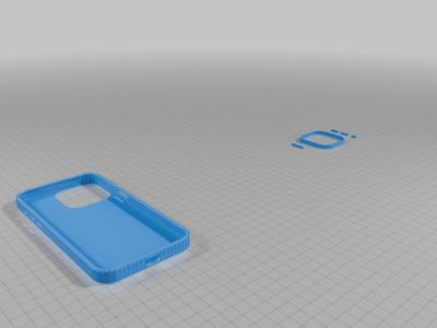 iPhone 15 Pro Max Zigzag Case with Customizable Button Colors Magsafe (Printable with PLA or PETG)