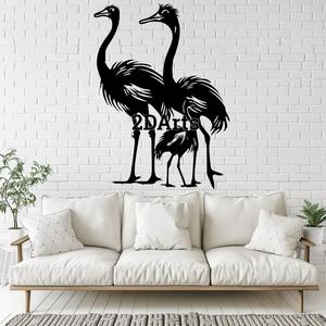 Emu Family 2D Wall Art/Window Art - Digital STL & SVG Filev