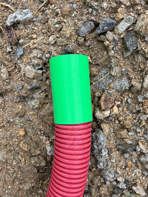 corrugated conduit connector 75mm