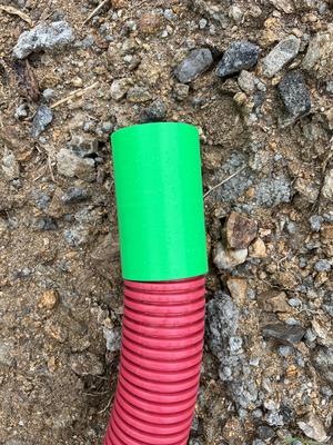 corrugated conduit connector 75mm