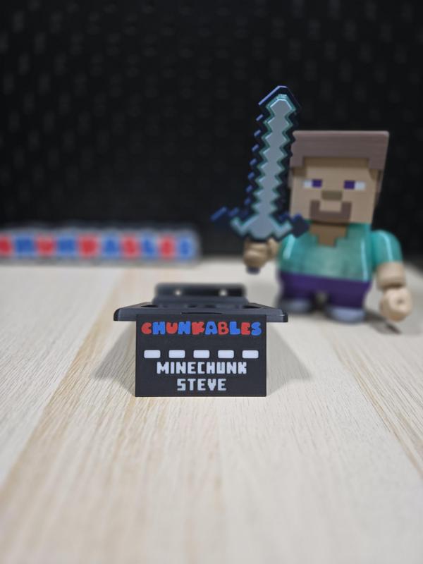 Minechunk Steve Multicolor Nameplates