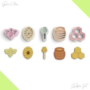 Spring Polymer Clay Cutter Package, 5 Models, 2 Cutter Version, 5 Sizes Included, No: 1091