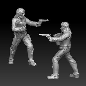 Adventurer gunslinger with book
