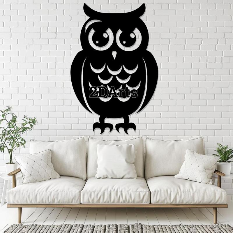 Cute Owl 2D Wall Art/Window Art