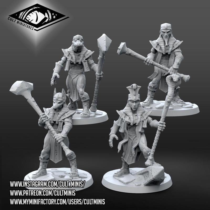 Giant Animated Statues