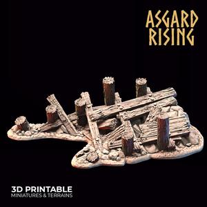 Ruined Pier /Terrain/ /Pre-supported/