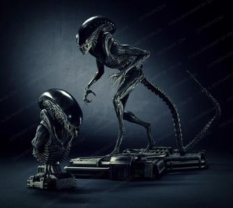 Dog Alien Walking and BUST - fanart printable STL 3D print model