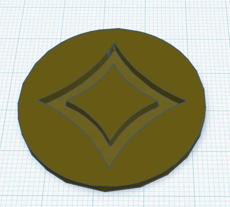 Wastes Colorless Mana Symbol Badge