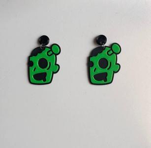 Earring pendant Zombie Cute  Halloween aros