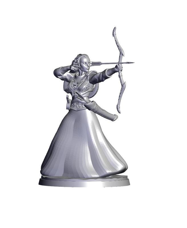 Elfe Guerrier archer.stl