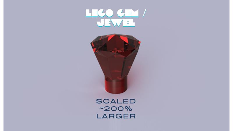 L.E.G.O Gem / Crystal, Minifigure Accessory