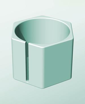 CH162-140-S Stackable slotted bin box module for creative decor