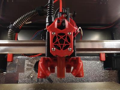 Inverted Pentagram 3010 Hotend Fan Cover