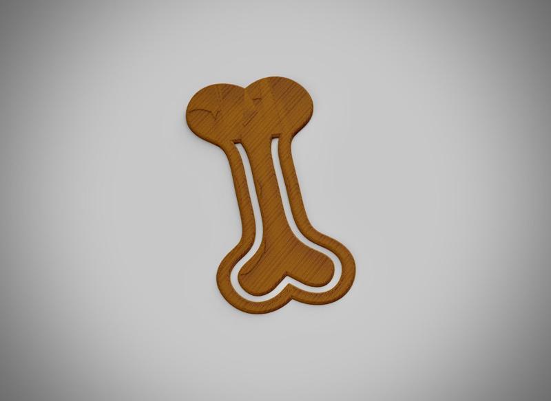 Dog Bone Bookmark