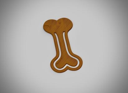 Dog Bone Bookmark