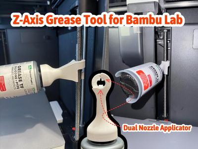 Z-Axis 8mm Screw Grease Applicator for Bambu Lab 