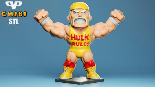Hulk Hogan Chibi for 3D Printing STL