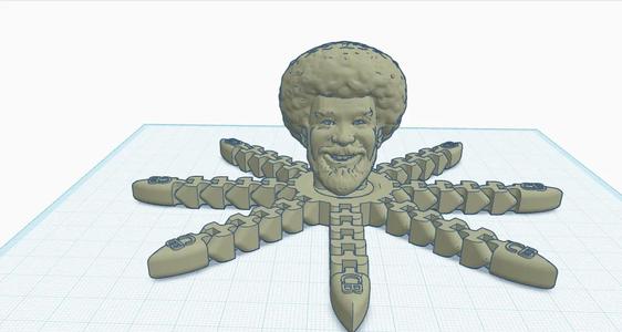 Bob Ross Articulated Octopus   